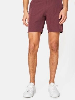 7 Diamonds Men's Dusty Plum Aeroplane Performance Shorts